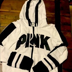 Pink zip up hoodie